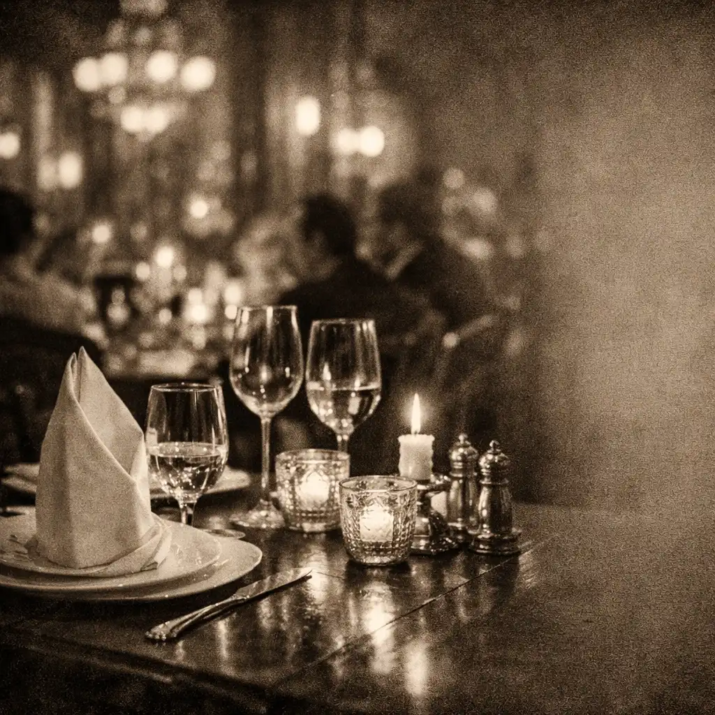 Elegáns vacsoraasztal Budapesten